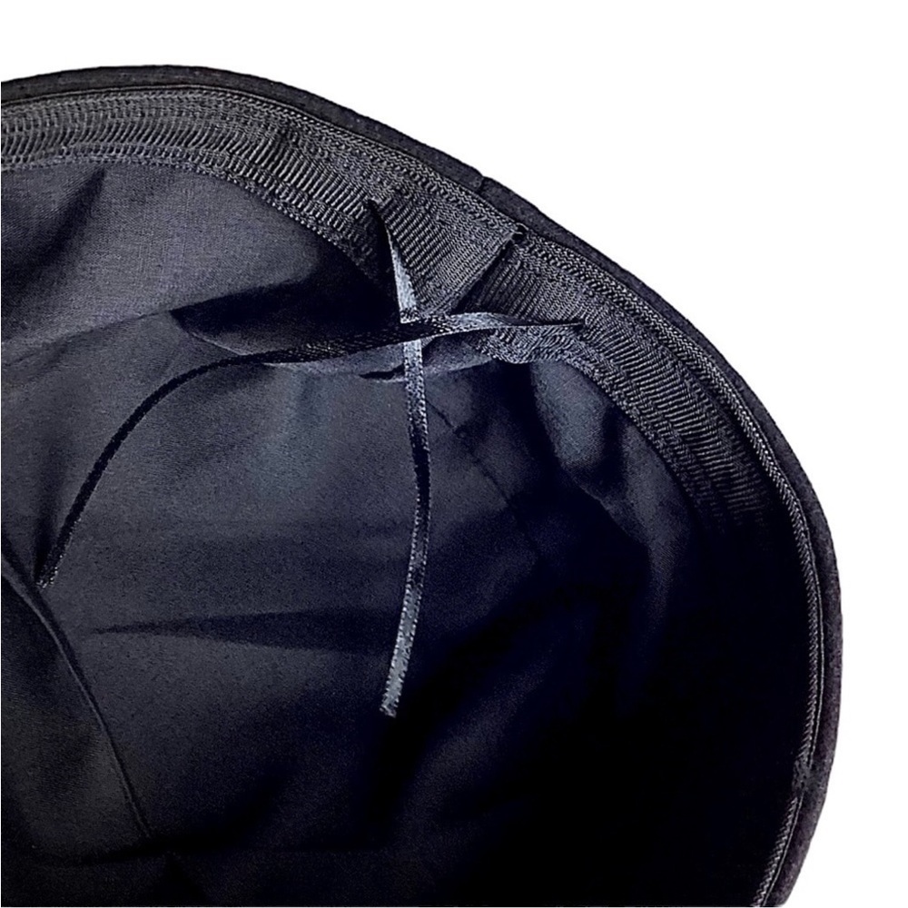 Black Soft Matte Newsboy Cap Rope Detail Baker Boy Sailer Hat New - Picture 10 of 13